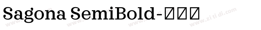 Sagona SemiBold字体转换